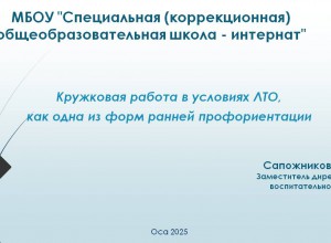 Кружковая работа в условиях ЛТО